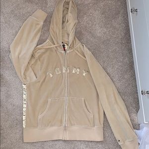 Gold Tommy zip up jacket